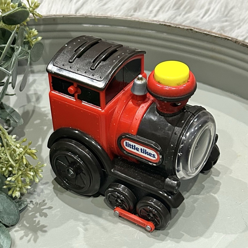 Little Tikes Tumble Train Rare Red Locomotive Rail Road Toy Lights Sounds HTF